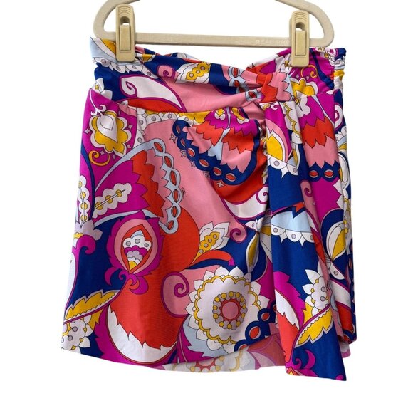 Trina Turk Other - TRINA TURK Sevilla Skirt Womens XS Floral Swim Cover Up Psychedelic Preppy Boho